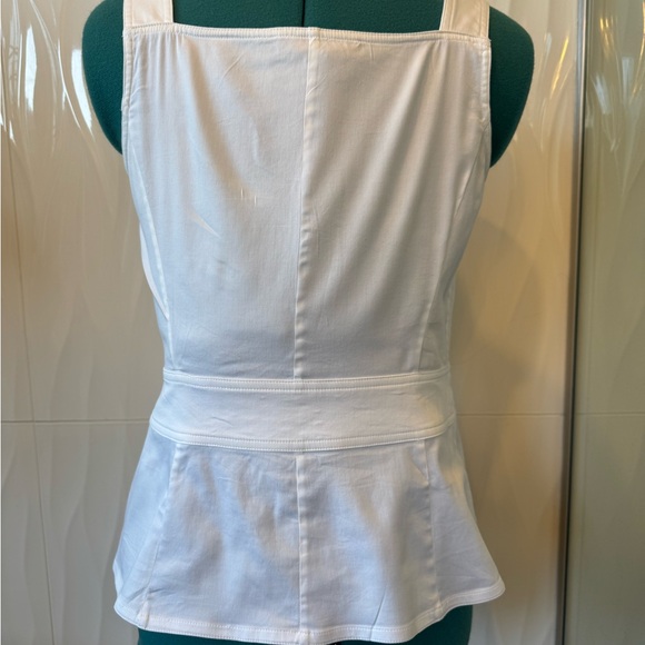 Etcetera White Ruffled Corset Top, sz. 6 - Picture 3 of 5